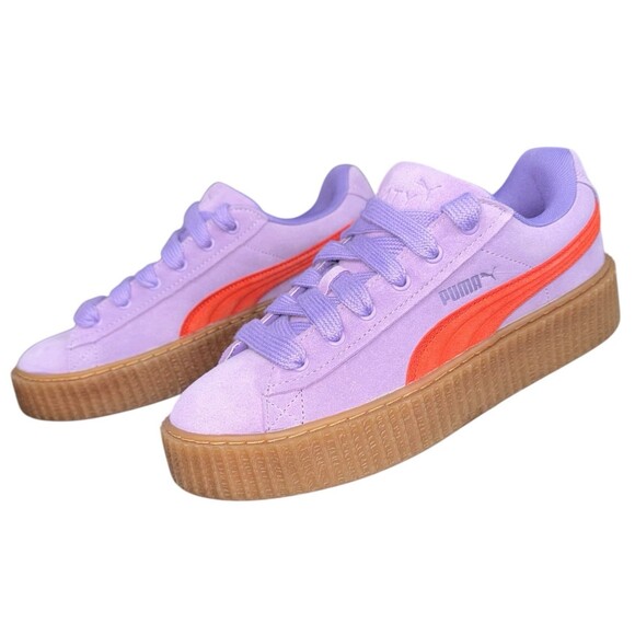 Puma Fenty Creeper Phatty Womens Size 10 Purple Suede Platform Rihanna Sneakers - Picture 9 of 9